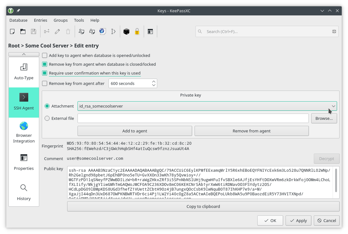 using-keepassxc-to-manage-ssh-keys