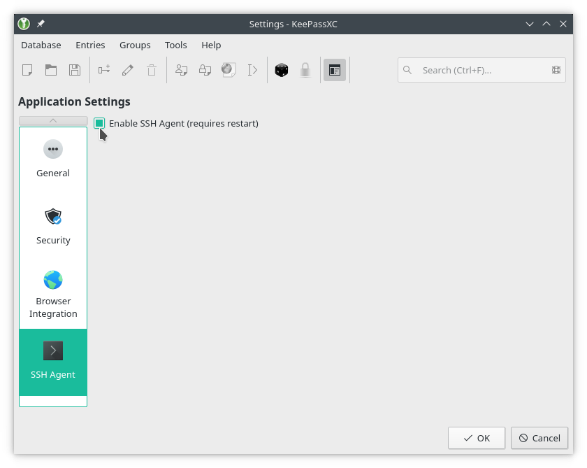 Enabling SSH Agent Integration